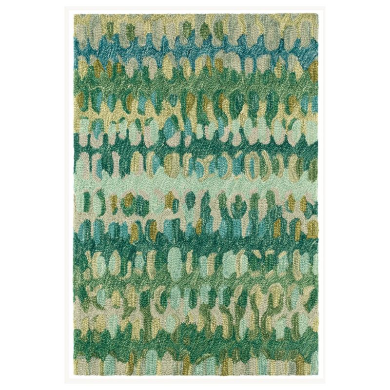 Rugs USA Paint Chip Hand Micro Hooked Wool Rug rectangle