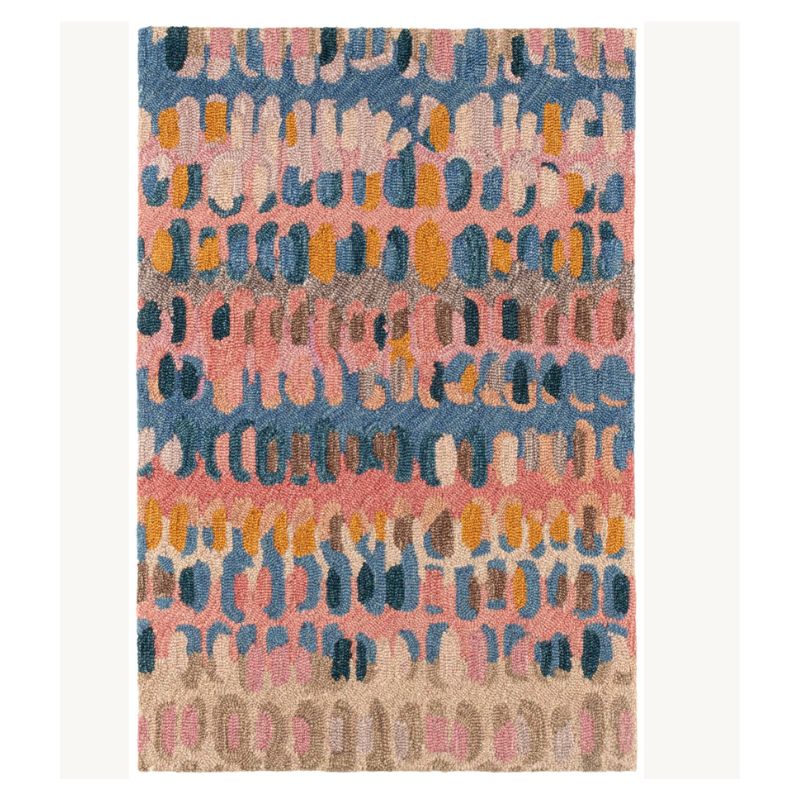 Rugs USA Paint Chip Hand Micro Hooked Wool Rug rectangle