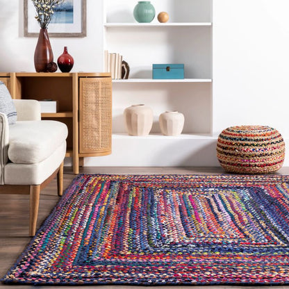 Rugs USA Bohemian Chindi Braided Rug
