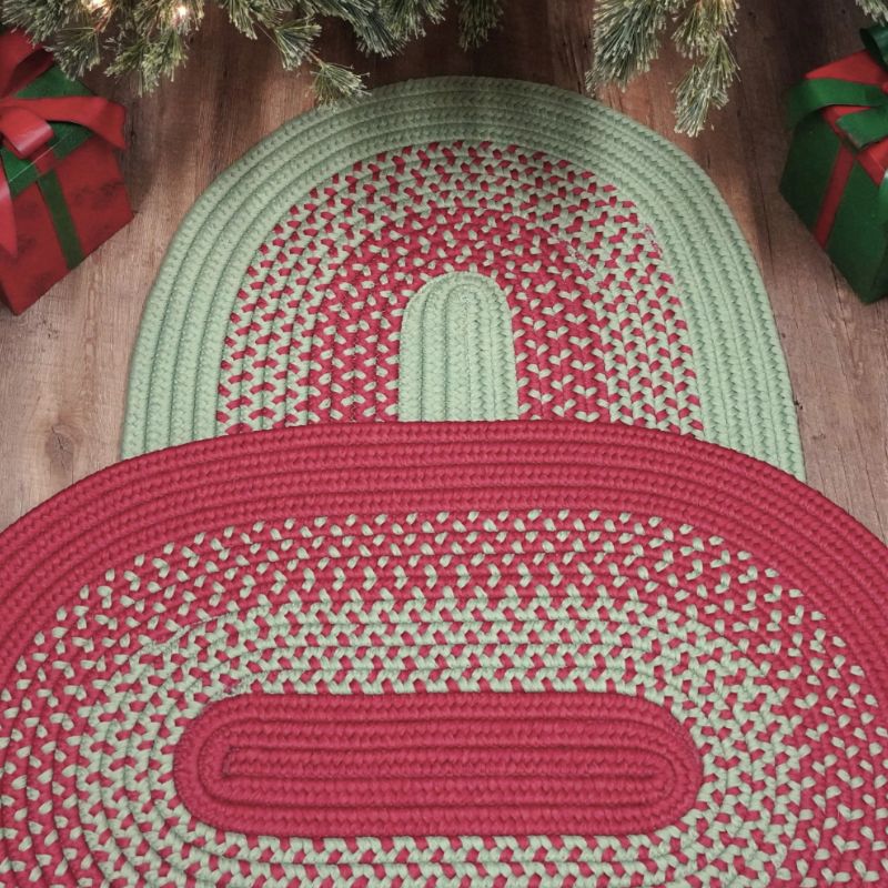 Colonial Mills Bah Humbug borded doormat oval