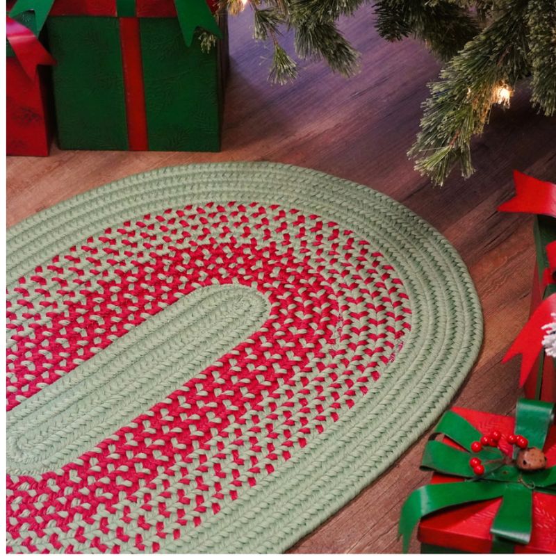 Colonial Mills Bah Humbug borded doormat oval
