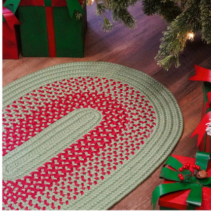 Colonial Mills Bah Humbug borded doormat oval