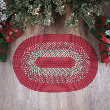 Colonial Mills Bah Humbug borded doormat oval