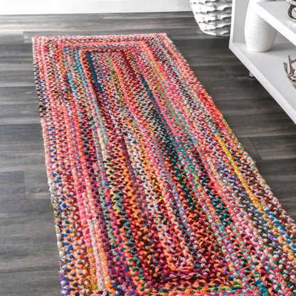 Rugs USA Bohemian Chindi Braided Rug