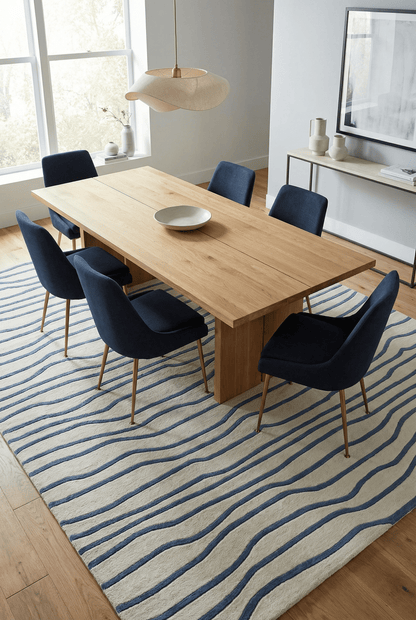 Aura Dune Blue Rug - Esselle Home