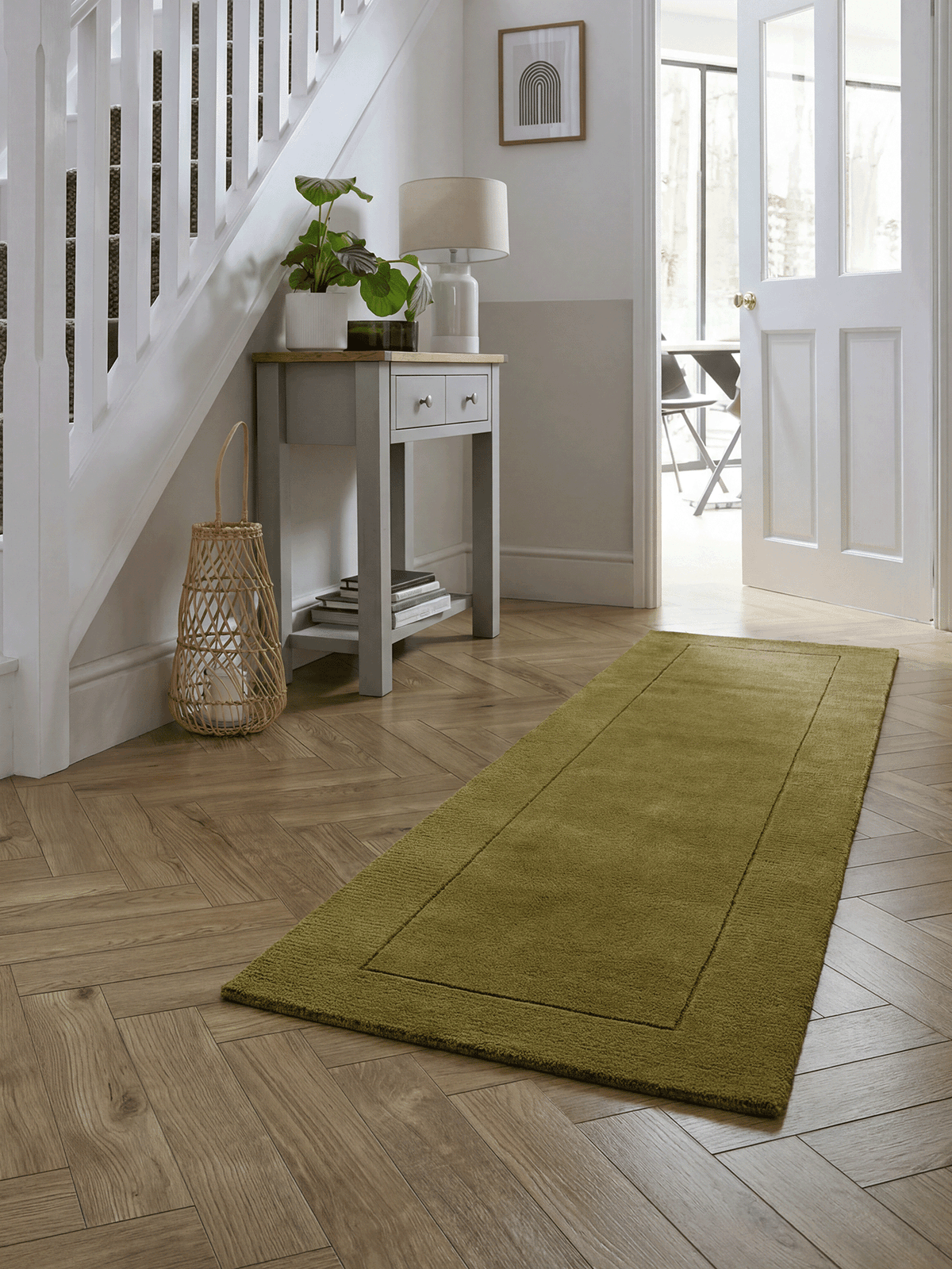 Esme Wool Olive Runner - Esselle Home
