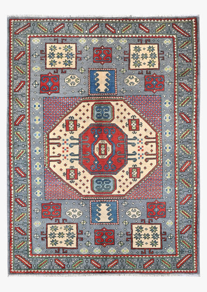 Kazak Grey Rug 1.65m x 1.25m