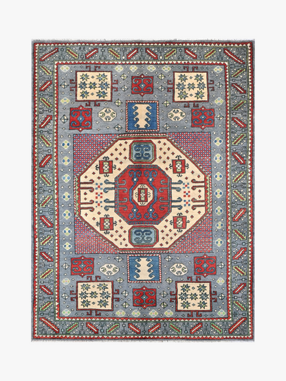Kazak Grey Rug 1.65m x 1.25m
