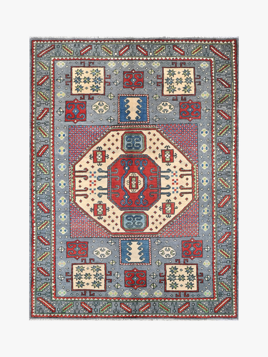 Kazak Grey Rug 1.65m x 1.25m