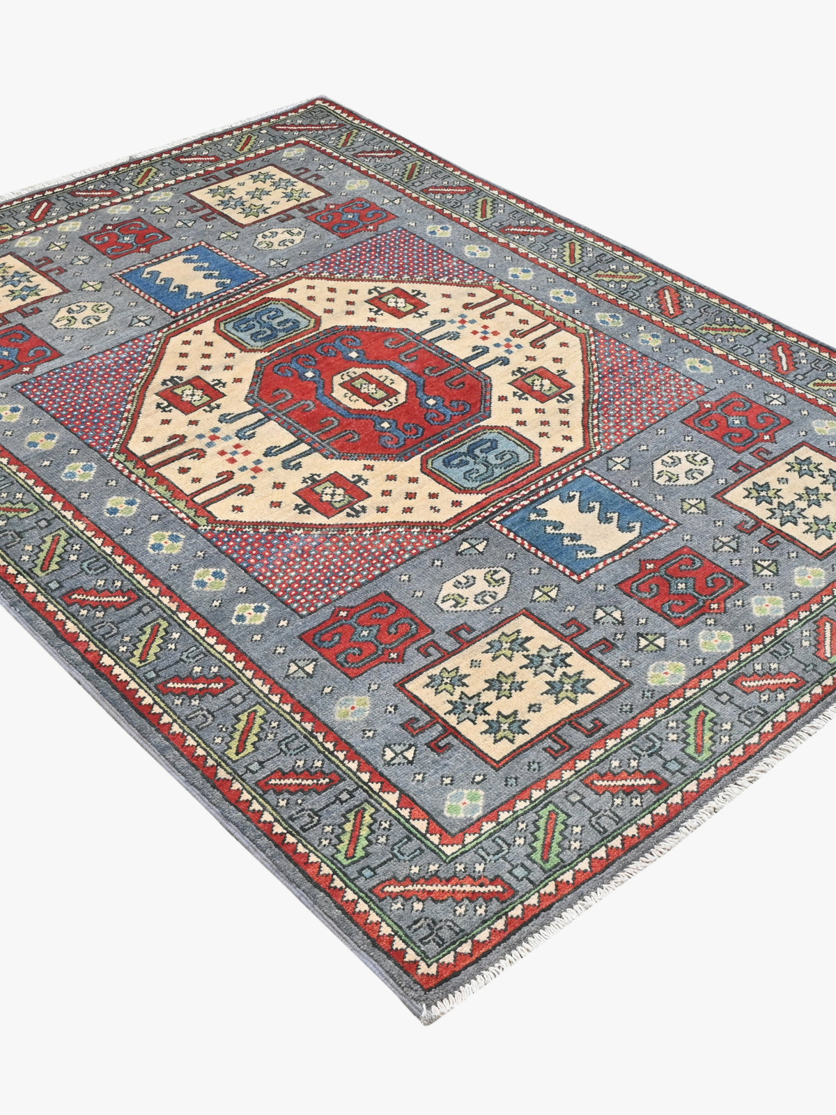 Kazak Grey Rug 1.65m x 1.25m