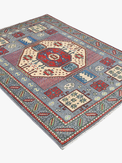Kazak Grey Rug 1.65m x 1.25m