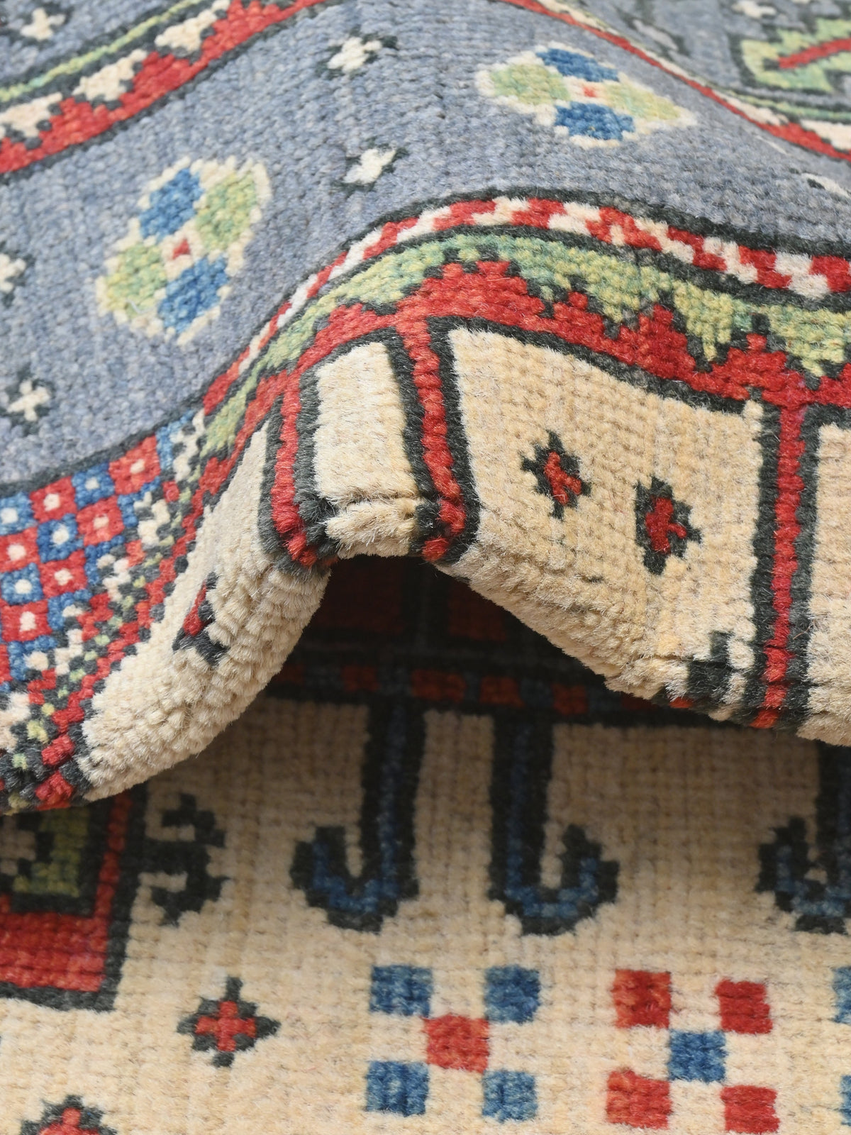Kazak Grey Rug 1.65m x 1.25m