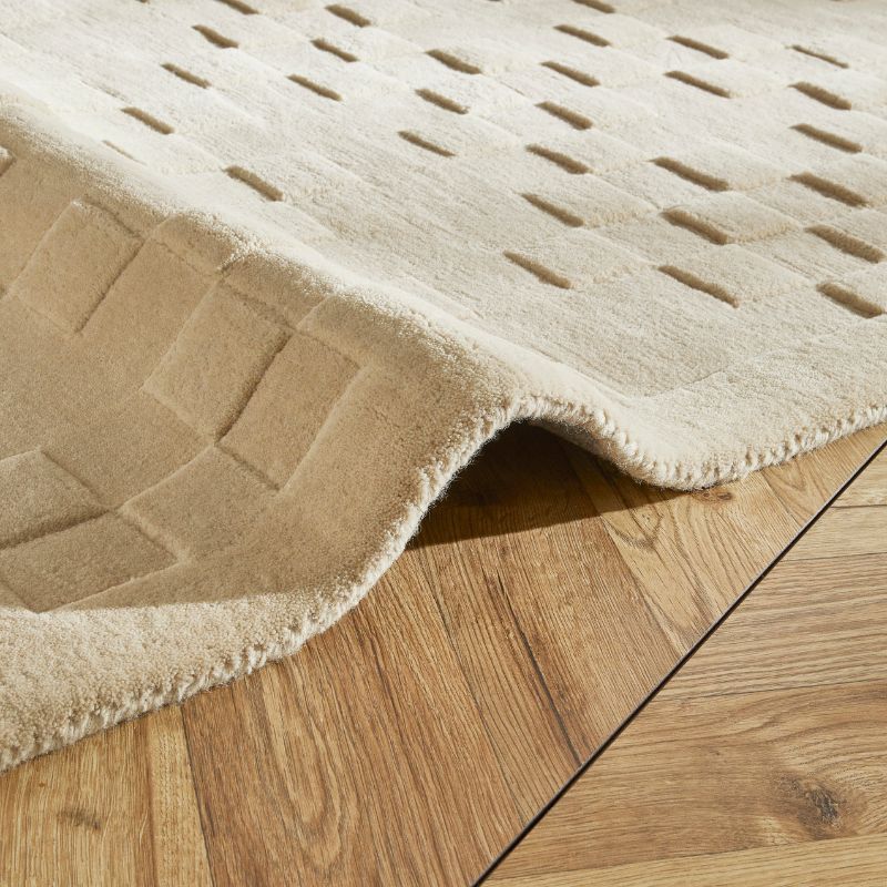 Priory Rectangle Beige Squares