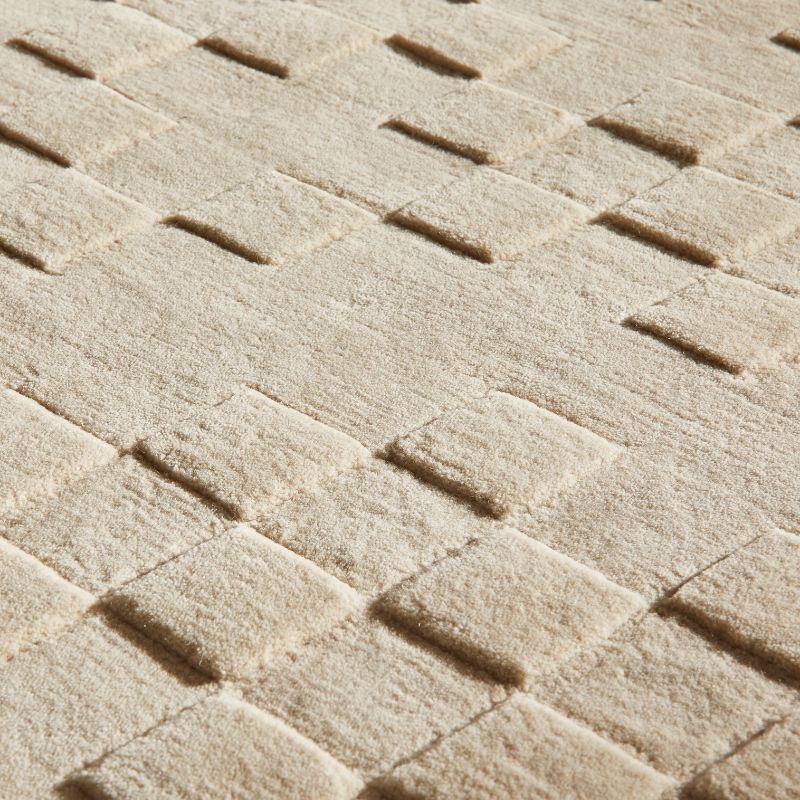 Priory Rectangle Beige Squares