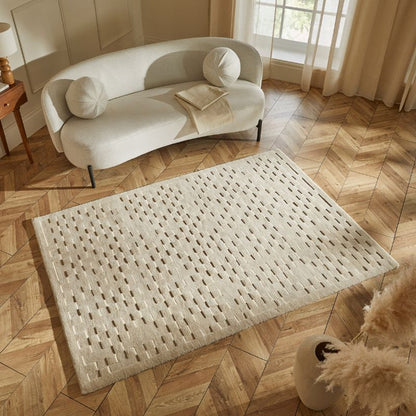 Priory Rectangle Beige Squares