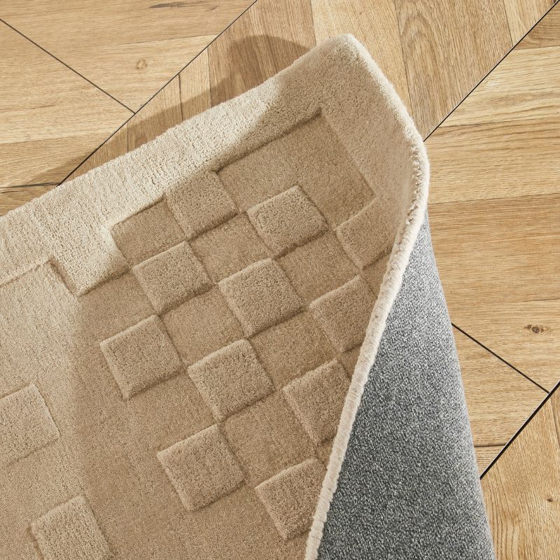 Priory Rectangle Taupe Squares