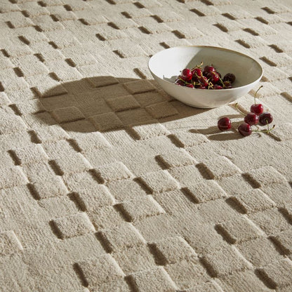 Priory Rectangle Taupe Squares