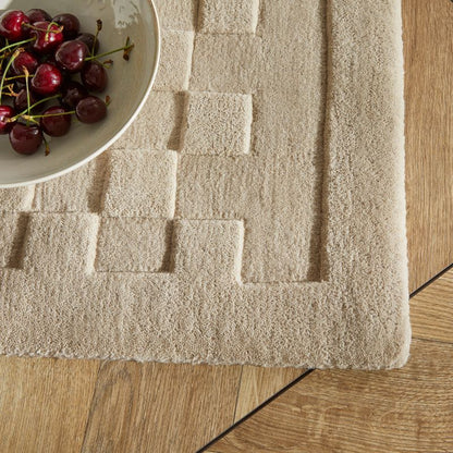 Priory Rectangle Taupe Squares