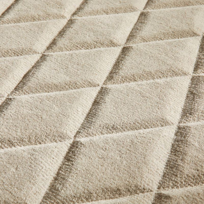 Priory Rectangle Taupe Diamonds