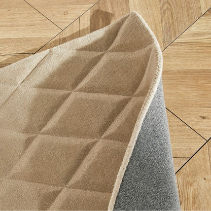 Priory Rectangle Taupe Diamonds