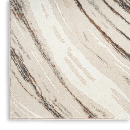 Sustainable Trends Rectangle Beige Grey Swirls