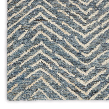 Colorado Rectangle Indigo and Ivory