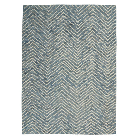 Colorado Rectangle Indigo and Ivory