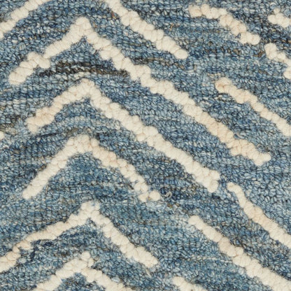 Colorado Rectangle Indigo and Ivory