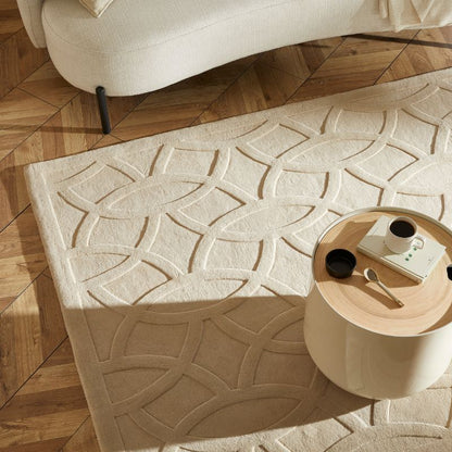 Priory Rectangle Beige Circles