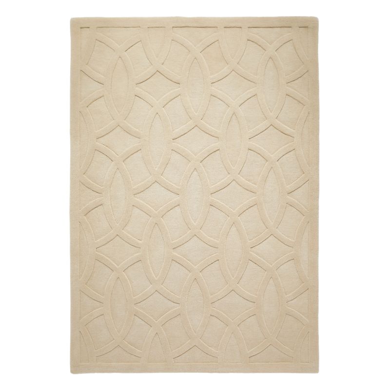 Priory Rectangle Beige Circles