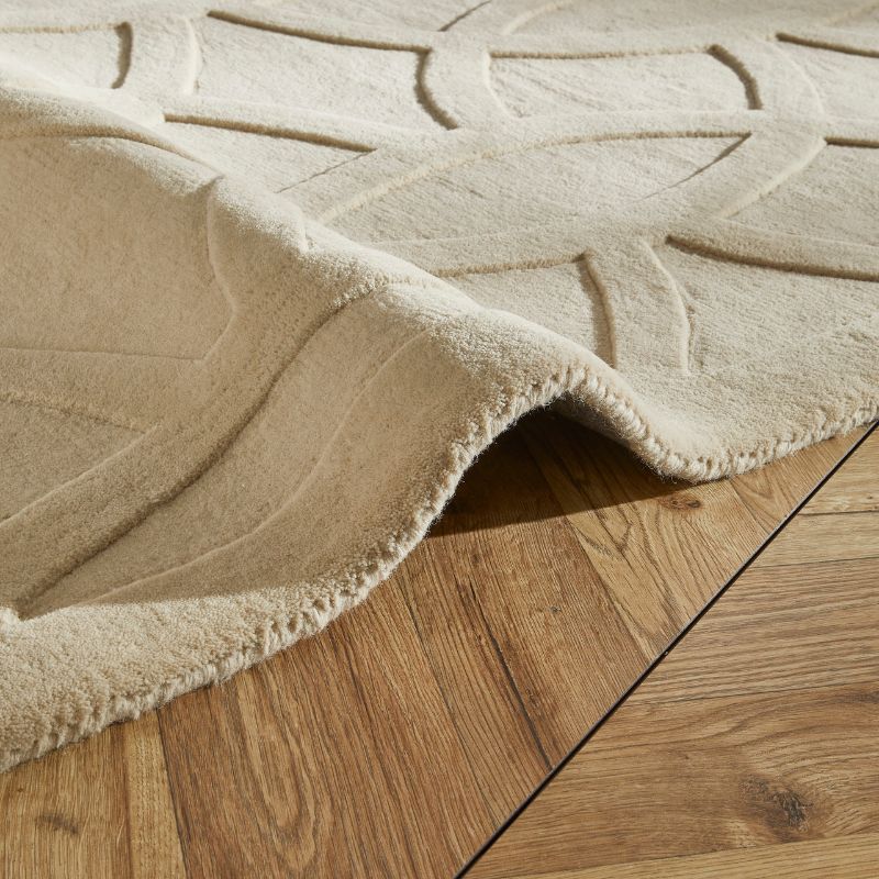 Priory Rectangle Beige Circles