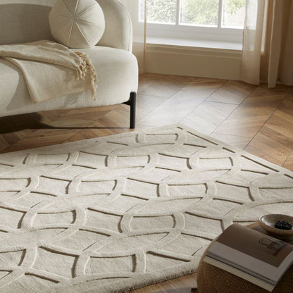 Priory Rectangle Taupe Circles