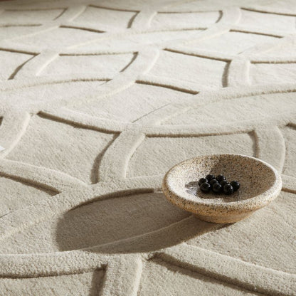 Priory Rectangle Taupe Circles