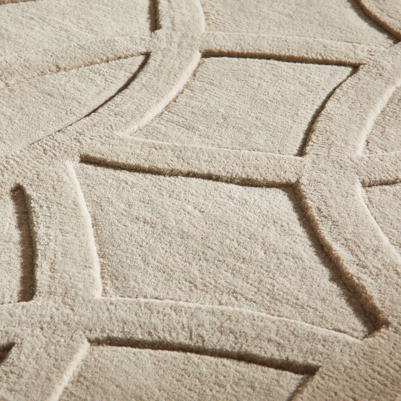 Priory Rectangle Taupe Circles