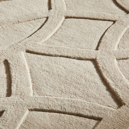 Priory Rectangle Taupe Circles