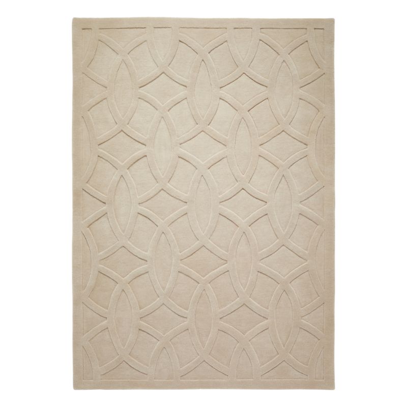 Priory Rectangle Taupe Circles