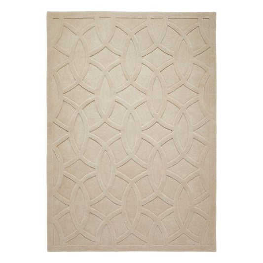 Priory Rectangle Taupe Circles