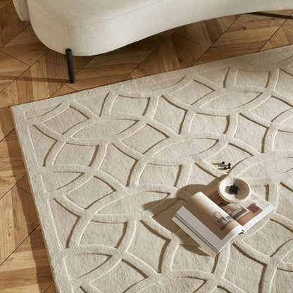 Priory Rectangle Taupe Circles