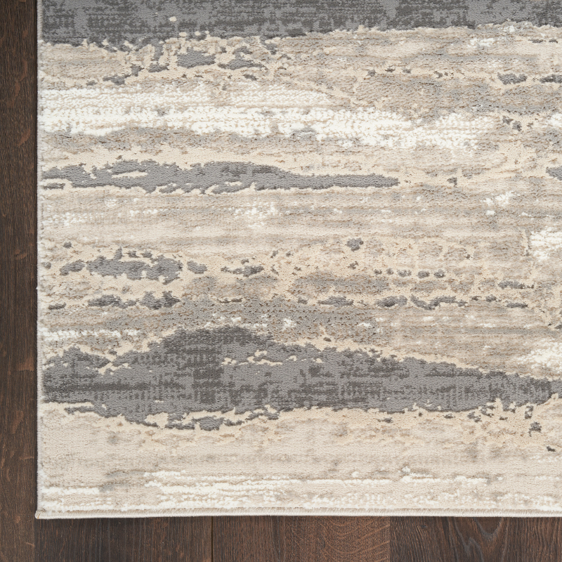 Sustainable Trends Rectangle Ivory Multicolour Stripes