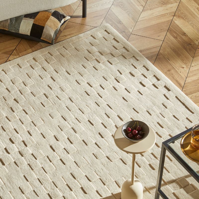 Priory Rectangle Ivory Squares