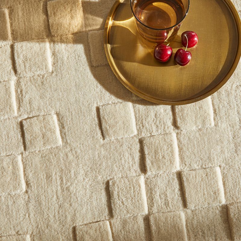 Priory Rectangle Ivory Squares