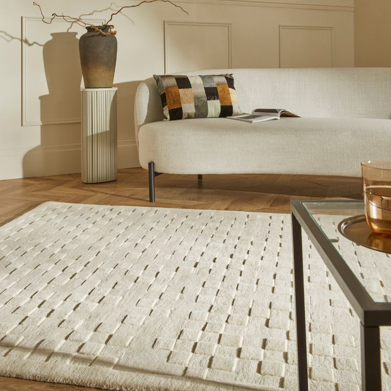 Priory Rectangle Ivory Squares