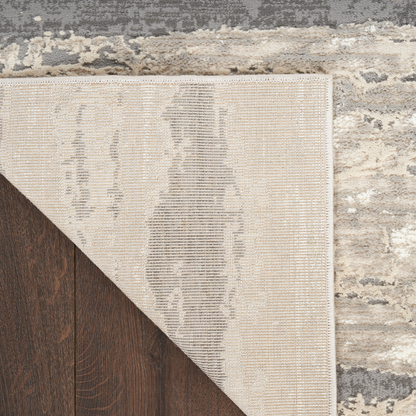Sustainable Trends Rectangle Ivory Multicolour Stripes
