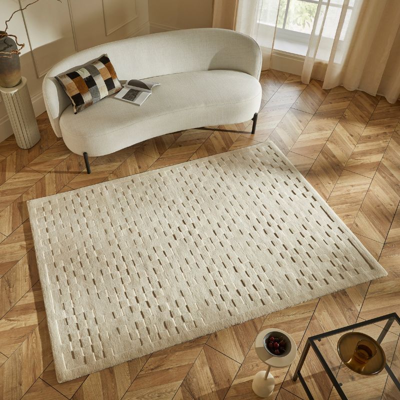 Priory Rectangle Ivory Squares