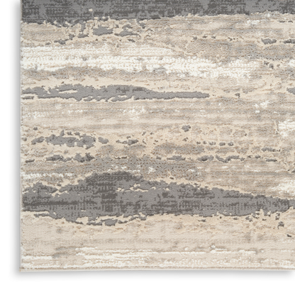Sustainable Trends Rectangle Ivory Multicolour Stripes