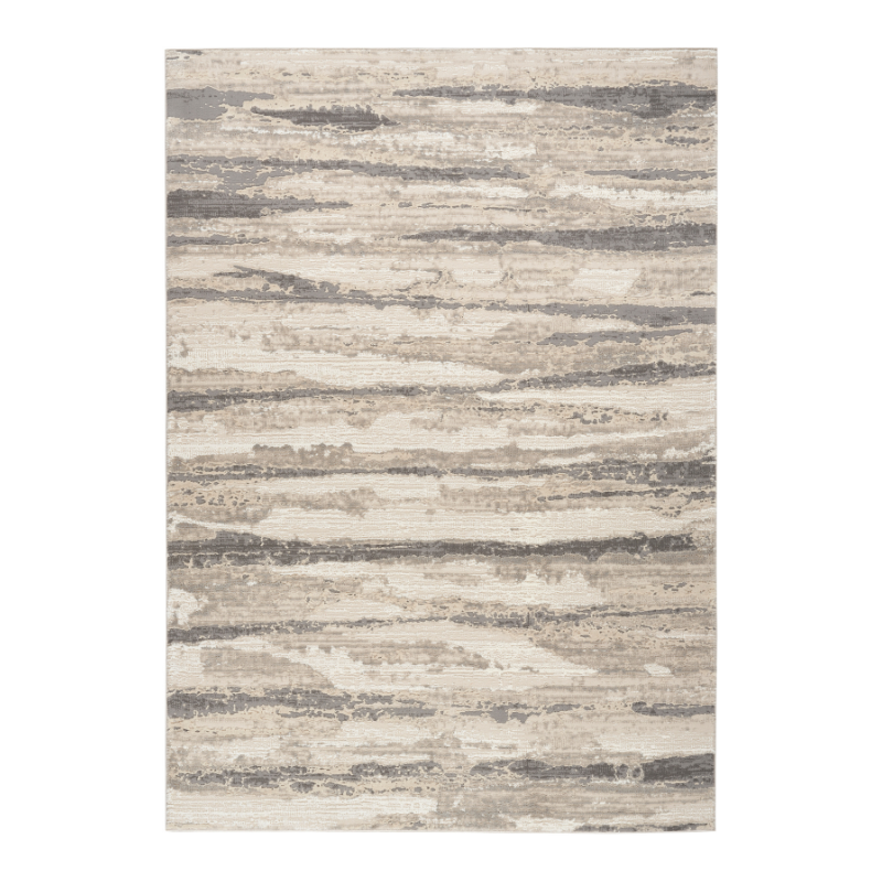 Sustainable Trends Rectangle Ivory Multicolour Stripes