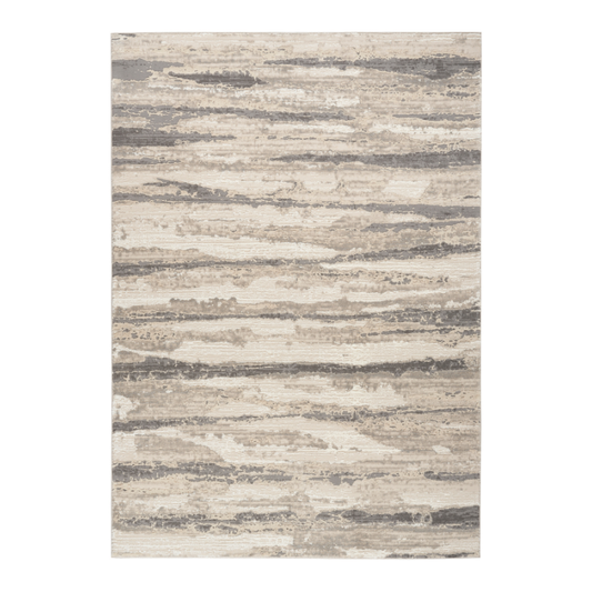 Sustainable Trends Rectangle Ivory Multicolour Stripes
