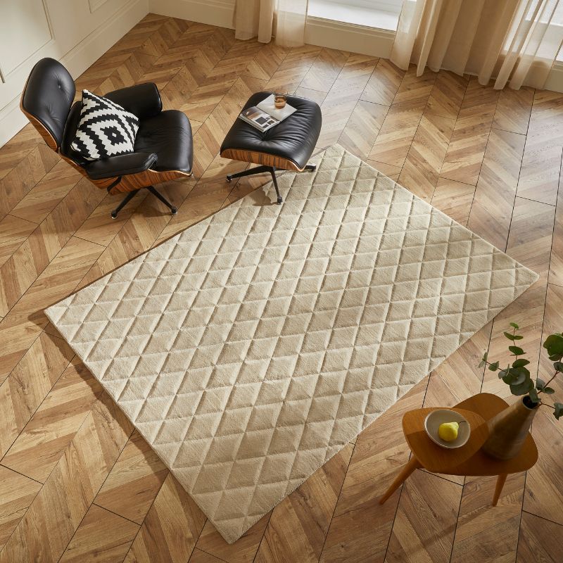 Priory Rectangle Beige Diamonds