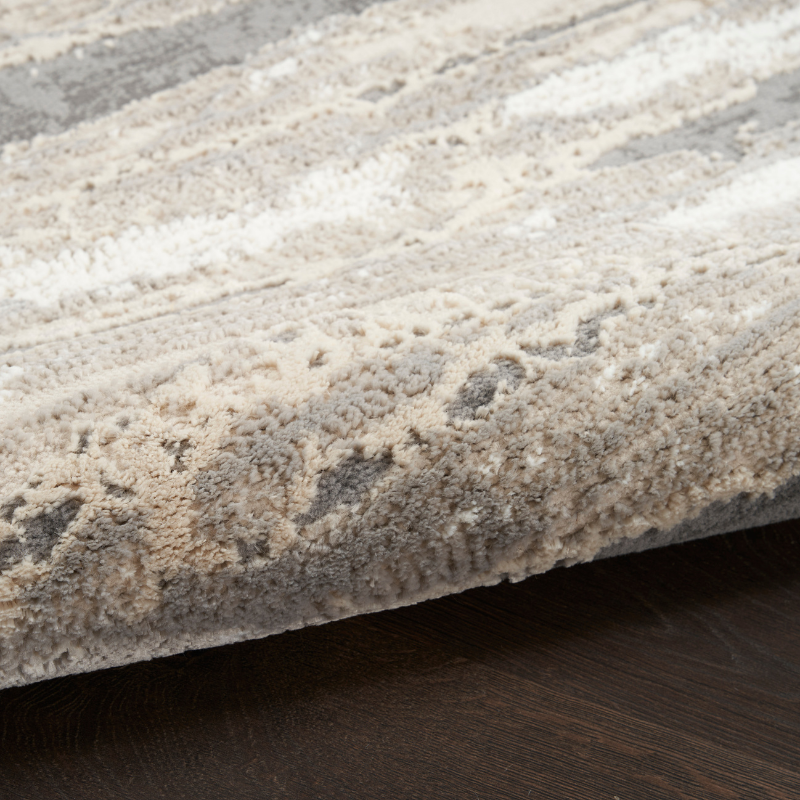 Sustainable Trends Rectangle Ivory Multicolour Stripes