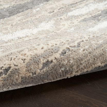 Sustainable Trends Rectangle Ivory Multicolour Stripes